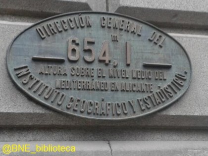 Placa Biblioteca Nacional España